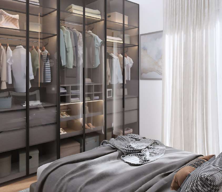 Sky Homes 2+1 giyinme alanı