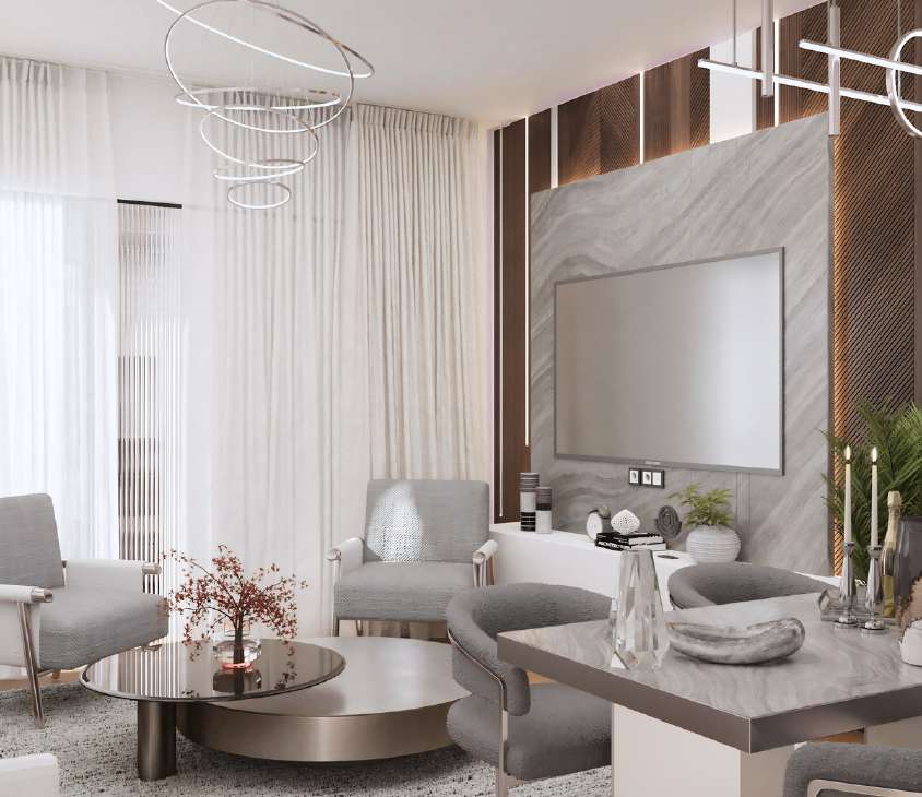 Sky Homes 2+1 daire yaşam alanı